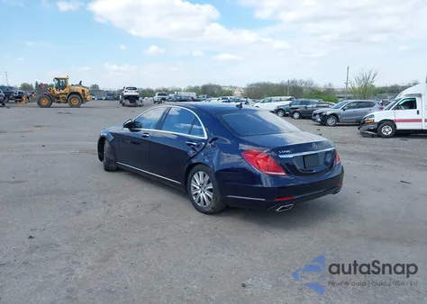 2015 Mercedes-Benz S 550 4Matic из США, поврежденный, VIN WDDUG8FB8FA149916
